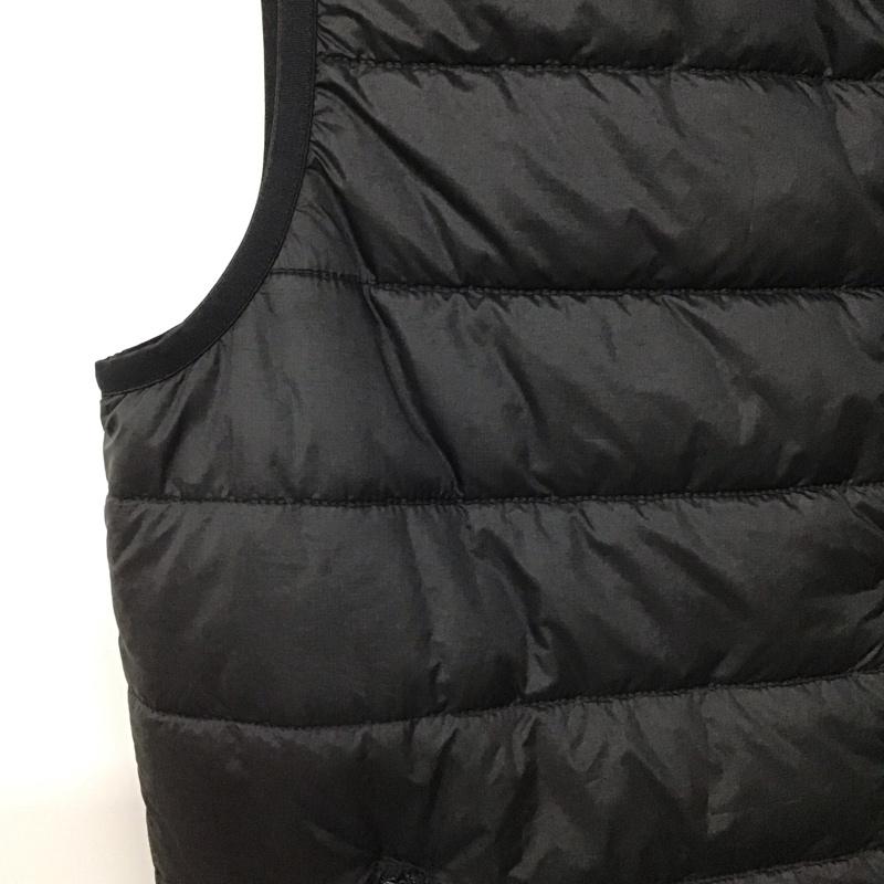 アディダス adidas ベスト ベスト ジップアップベスト ダウンベスト ノースリーブ ロゴ、文字 黒 / ブラック /  メンズ USED 古着 中古 10140139