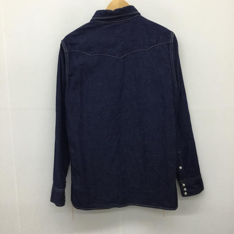 ネイキッドサン naked sun シャツ、ブラウス 長袖 M 無地 インディゴ / インディゴ /  メンズ USED 古着 中古 10138268