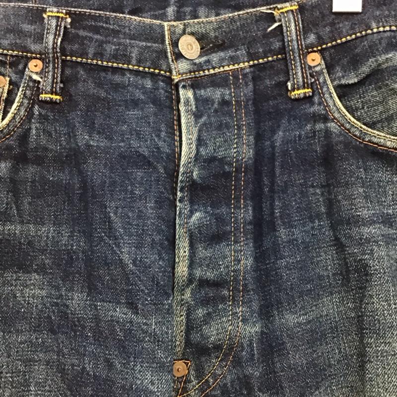 エヴィス EVISU パンツ デニム、ジーンズ 34インチ 無地 インディゴ / インディゴ /  メンズ USED 古着 中古 10117161