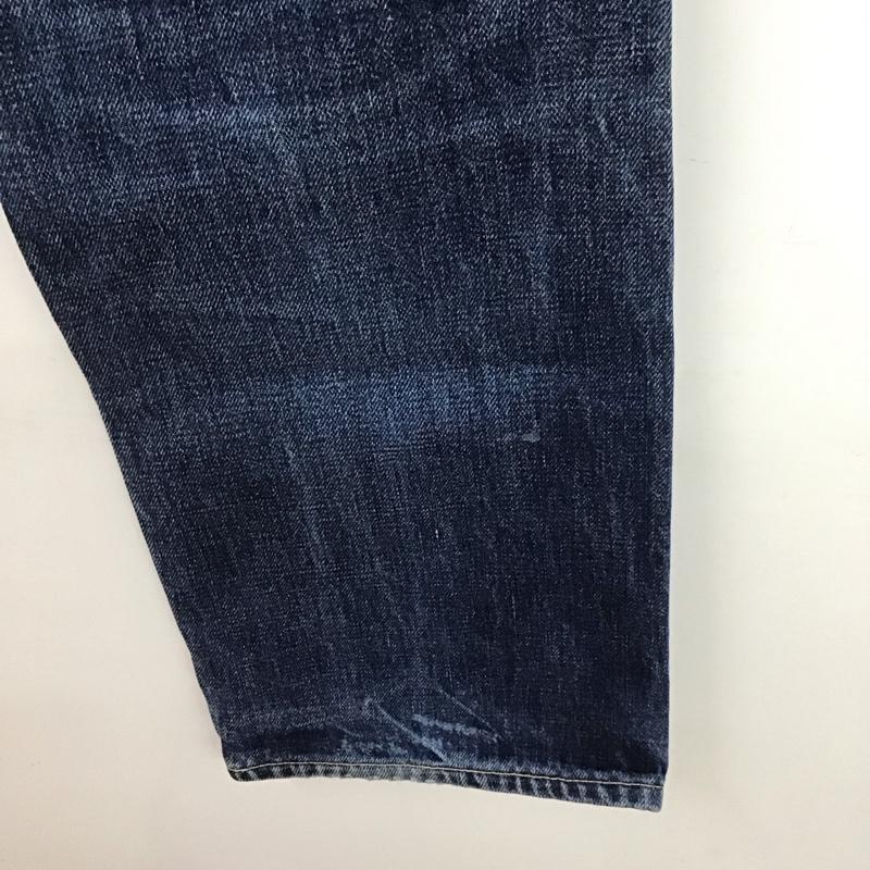 スカルジーンズ SKULLJEANS パンツ デニム、ジーンズ デニムパンツ ストレートパンツ スリムパンツ カジュアルパンツ 無地 インディゴ / インディゴ /  メンズ USED 古着 中古 10109944