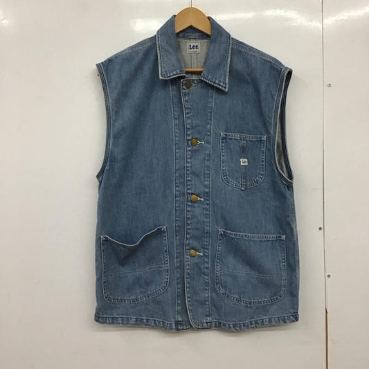 リー Lee ベスト ベスト FREE 無地 水色 / ライトブルー /  レディース USED 古着 中古 10150457
