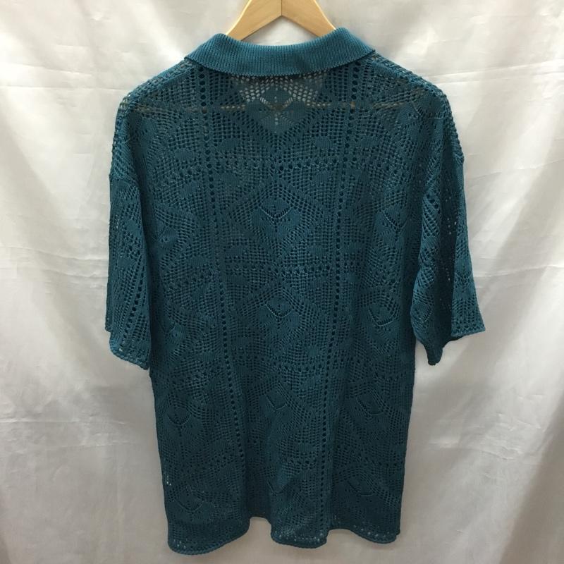 ウィゴー WEGO シャツ、ブラウス 半袖 WE23SM04-M0018 メッシュニットBIGシャツ M  青 / ブルー /  メンズ USED 古着 中古 10117798