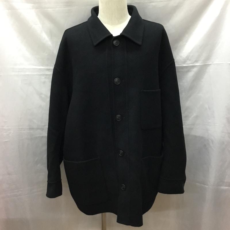 ユニクロ UNIQLO ジャケット、上着 ジャケット、ブレザー 311-446359 オーバーサイズシャツジャケット カジュアルジャケット XXL 無地 黒 / ブラック /  メンズ USED 古着 中古 10115204