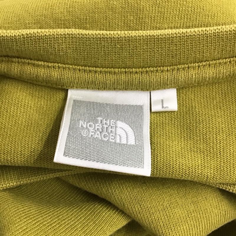 ザノースフェイス THE NORTH FACE Tシャツ 長袖 NTW32047 ロングスリーブ ヘビーコットンティー L ロゴ、文字 薄緑 / ライトグリーン /  レディース USED 古着 中古 10117393
