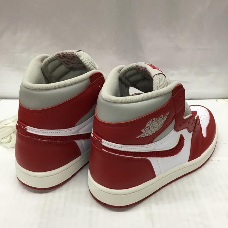 ナイキ NIKE スニーカー スニーカー DJ4891-061 WMNS AIR JORDAN 1 RETRO HIGH OG 26cm 箱有 26.0cm ロゴ、文字 白 / ホワイト / X 赤 / レッド /  メンズ USED 古着 中古 10117605
