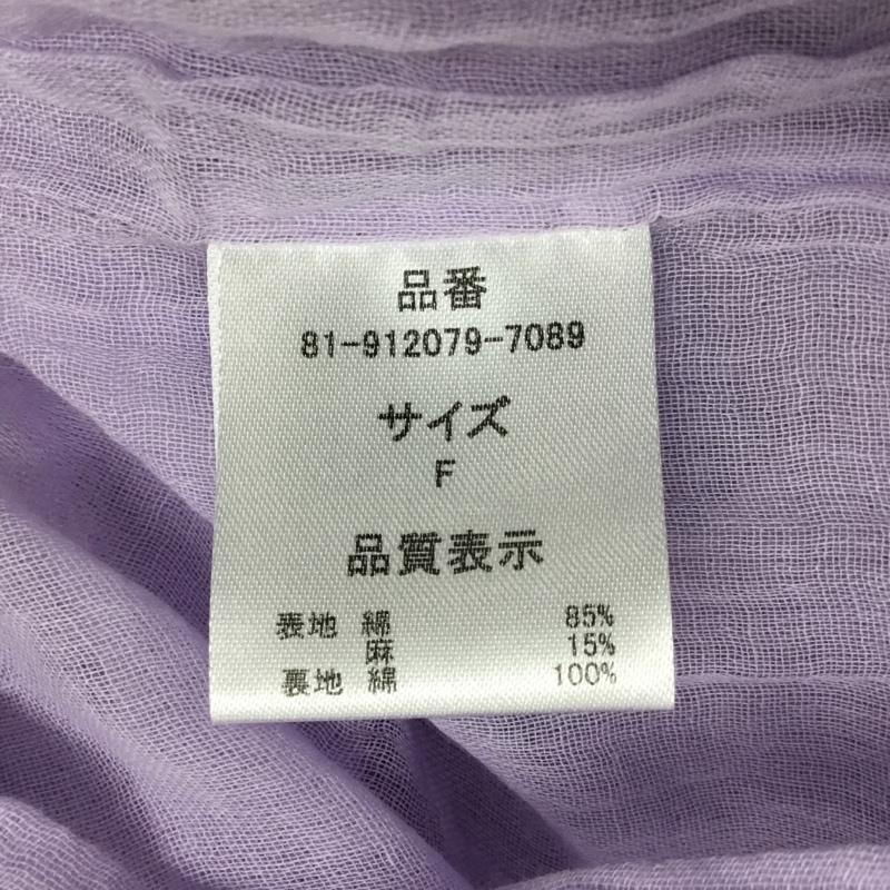 メルロー merlot ワンピース ロングスカート 半袖ロングワンピース フレアスカート 切り替えワンピース FREE 無地 紫 / パープル /  レディース USED 古着 中古 10115810