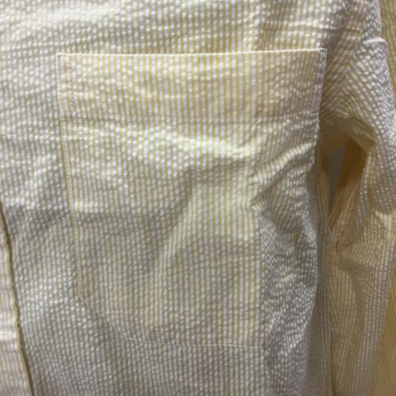 エルエルビーン L.L.Bean シャツ、ブラウス 長袖 ボタンダウンシャツ M ストライプ 黄 / イエロー / X 白 / ホワイト /  メンズ USED 古着 中古 10112760