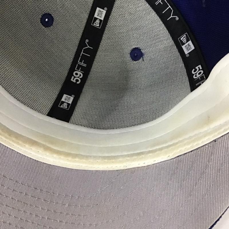 ニューエラ NEW ERA 帽子 キャップ LA ロサンゼルス ドジャース メジャーリーグ 59FIFTY タコス ロゴ、文字 青 / ブルー /  メンズ USED 古着 中古 10132437