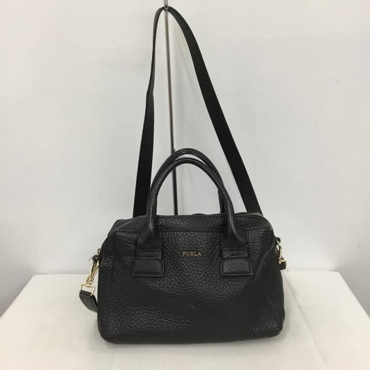 フルラ FURLA ハンドバッグ ハンドバッグ F6913 2WAY ショルダー ロゴ、文字 黒 / ブラック /  レディース USED 古着 中古 10148466