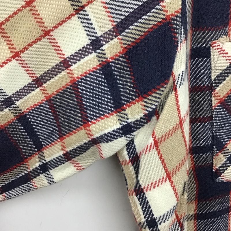 シアーズ SEARS シャツ、ブラウス 長袖 長袖シャツ チェックシャツ カラーシャツ L チェック マルチカラー / マルチカラー /  メンズ USED 古着 中古 10136591