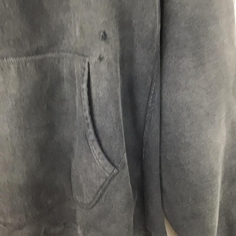 バウワウ Bowwow パーカー 長袖 長袖パーカー プルオーバーパーカー スウェット L ダメージ加工 ダークグレー / ダークグレー /  メンズ USED 古着 中古 10148309