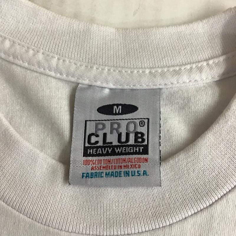 プロクラブ PRO CLUB Tシャツ 半袖 半袖カットソー 無地Tシャツ クルーネックカットソー M 無地 白 / ホワイト /  メンズ USED 古着 中古 10115148