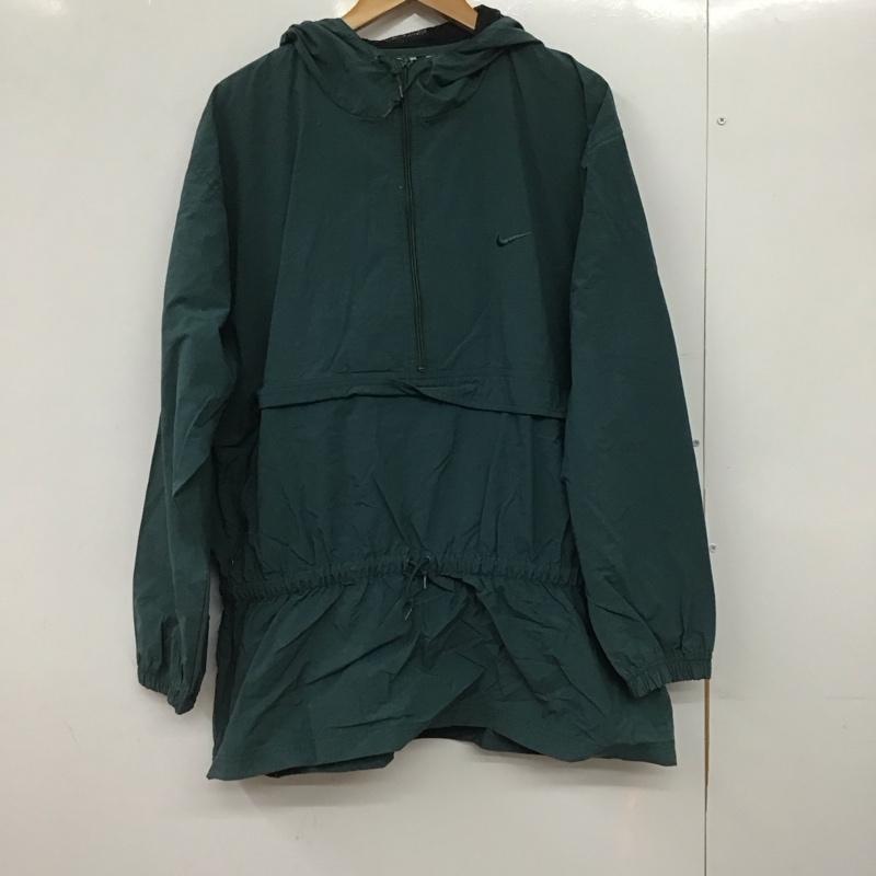 ナイキ NIKE ジャケット、上着 ジャケット、ブレザー プルオーバージャケットパーカー アウター XL ロゴ、文字 緑 / グリーン /  メンズ USED 古着 中古 10146023