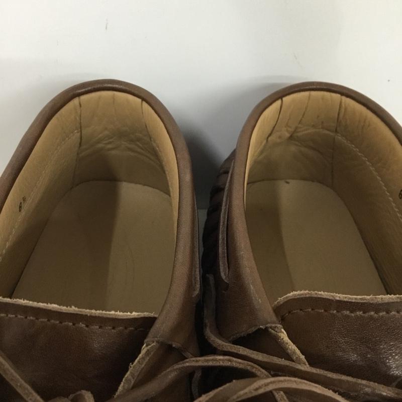 トッズ TOD S カジュアルシューズ カジュアルシューズ レザー フリンジ 81/2 箱有 無地 茶 / ブラウン /  メンズ USED 古着 中古 10142715