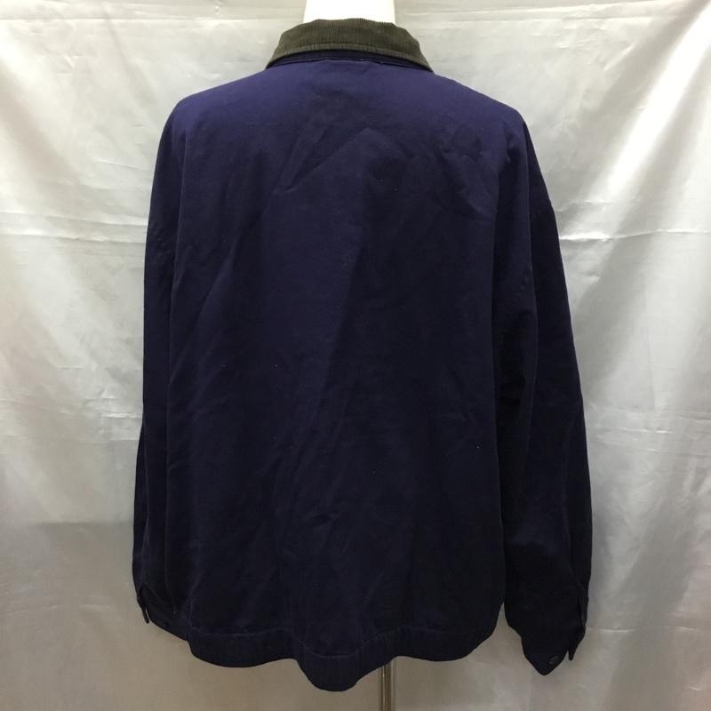 ポロバイラルフローレン Polo by RALPH LAUREN ジャケット、上着 ジャンパー、ブルゾン 襟コーデュロイ XL ワンポイント 紺 / ネイビー /  メンズ USED 古着 中古 10116128