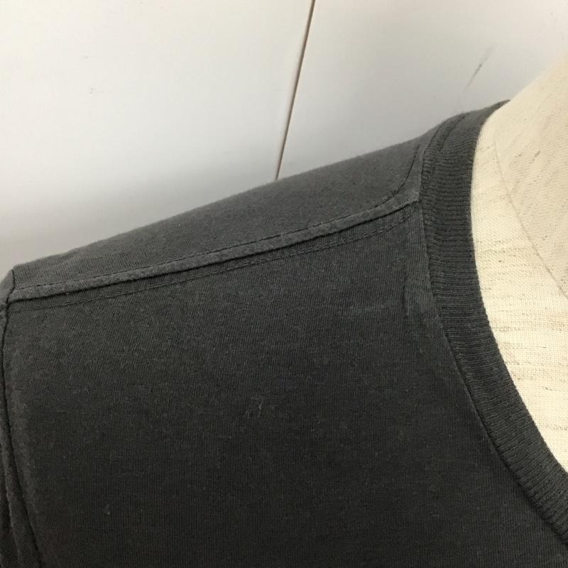 ディーゼル DIESEL Tシャツ 半袖 クルーネック S ロゴ、文字 チャコールグレー / チャコールグレー /  メンズ USED 古着 中古 10110828