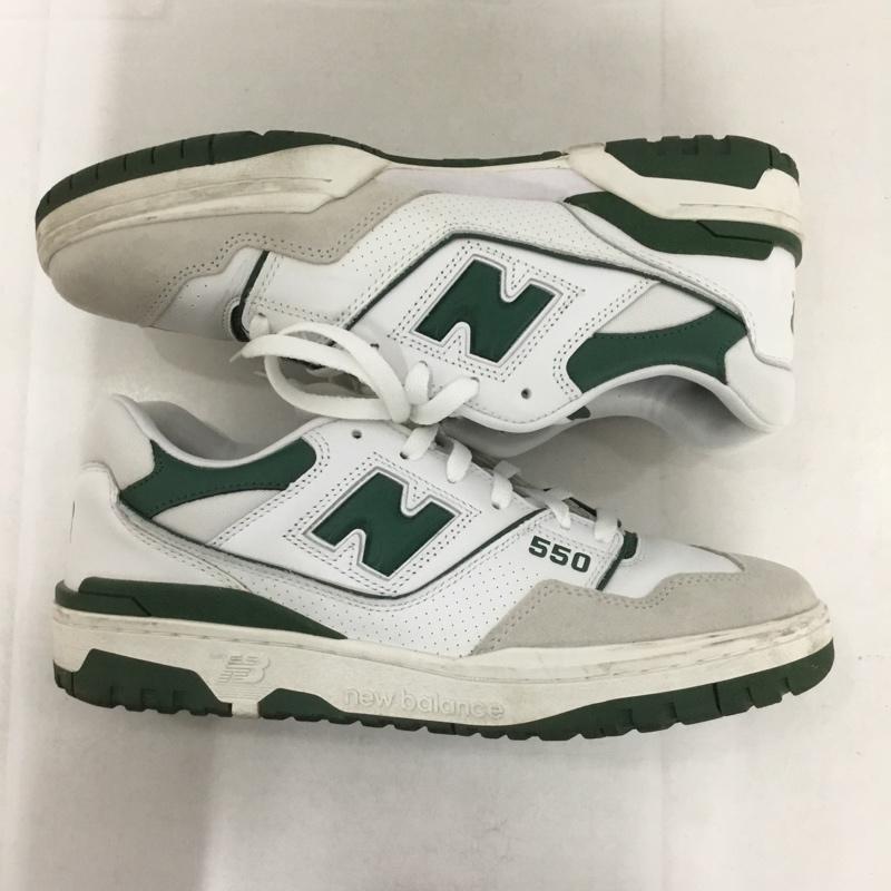 ニューバランス New Balance スニーカー スニーカー BB550WT1 28.5cm 箱有 28.5cm ロゴ、文字 白 / ホワイト / X 緑 / グリーン /  メンズ USED 古着 中古 10142710