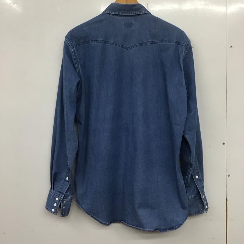 ザノースフェイス THE NORTH FACE シャツ、ブラウス 長袖 長袖シャツ 無地シャツ カラーシャツ デニムシャツ S 無地 インディゴ / インディゴ /  メンズ USED 古着 中古 10136562