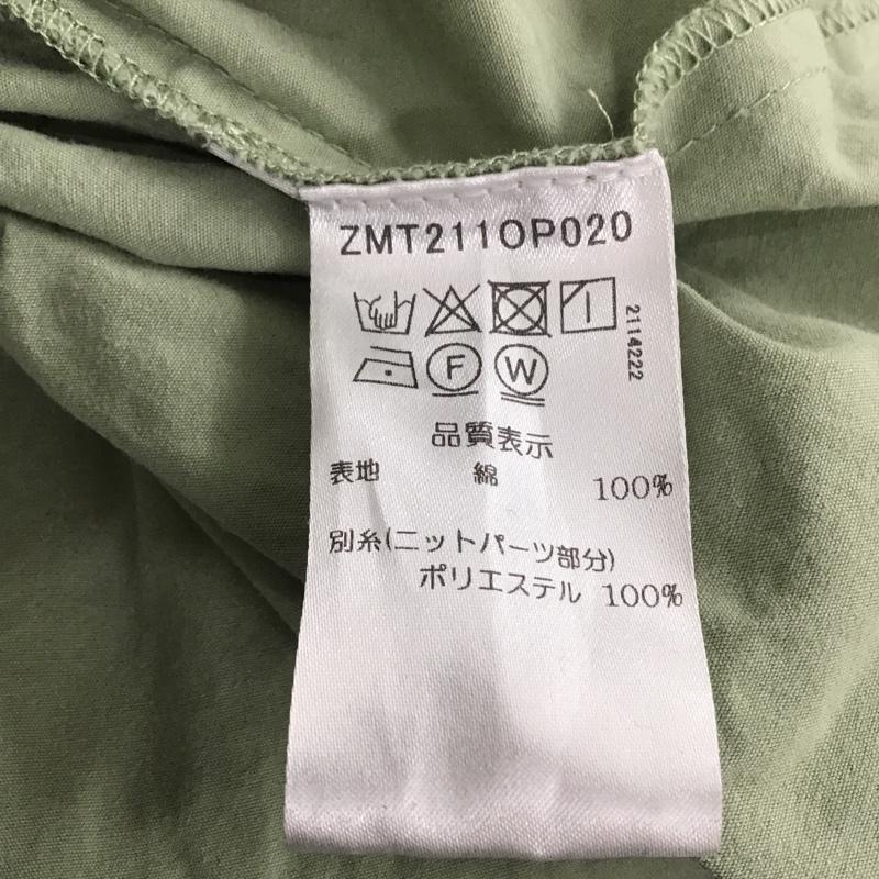 マルシャルテル MARECHAL TERRE ワンピース ロングスカート 長袖ロングワンピース フレアスカート スタンドカラー ワンピース 2 無地 カーキ / カーキ /  レディース USED 古着 中古 10105951