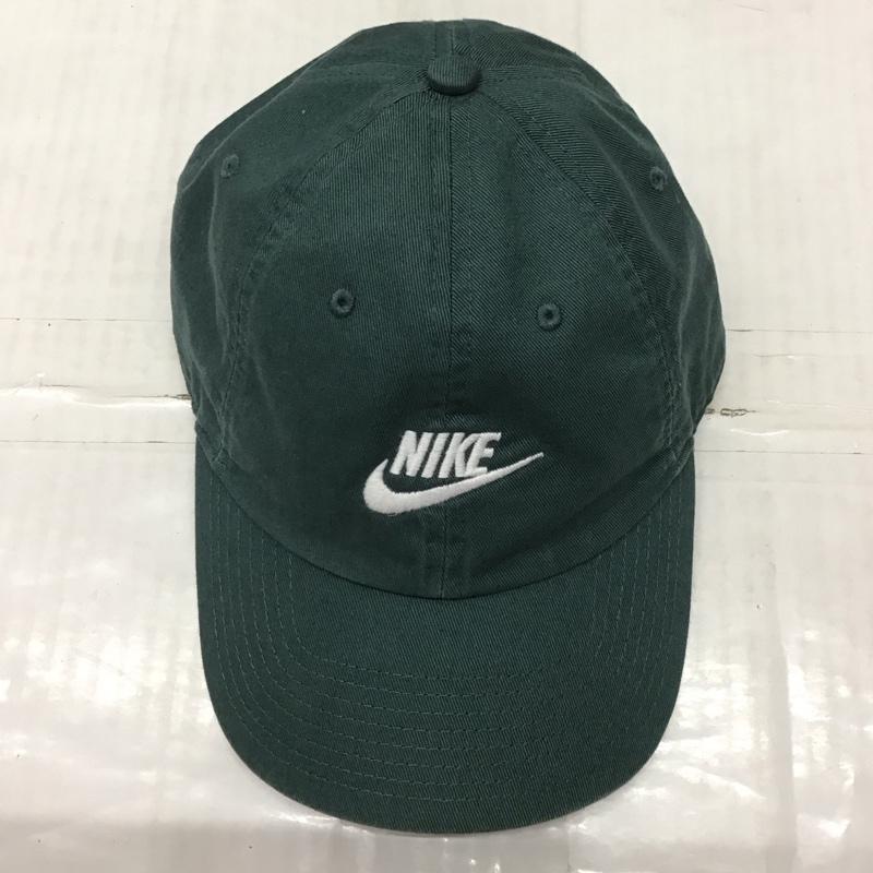 ナイキ NIKE 帽子 キャップ 913011-309 ヘリテージ86 フューチュラ ウォッシュ加工 ロゴ、文字 緑 / グリーン /  メンズ USED 古着 中古 10121146