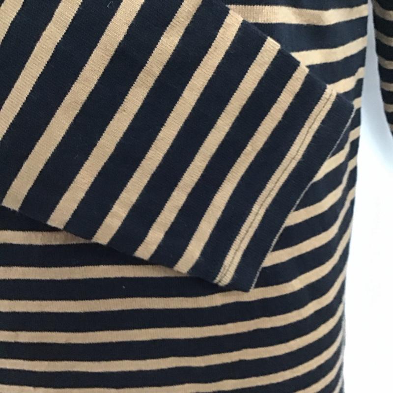 トップサイダー TOP-SIDER カットソー 長袖 長袖カットソー クルーネックカットソー ロングスリーブカットソー ボーダーTシャツ M ボーダー柄 黒 / ブラック / X 茶 / ブラウン /  メンズ USED 古着 中古 10124465