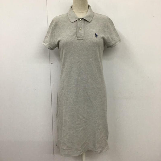 ポロラルフローレン POLO RALPH LAUREN ワンピース ひざ丈スカート ポロシャツワンピース XS ワンポイント 灰 / グレー /  レディース USED 古着 中古 10114398