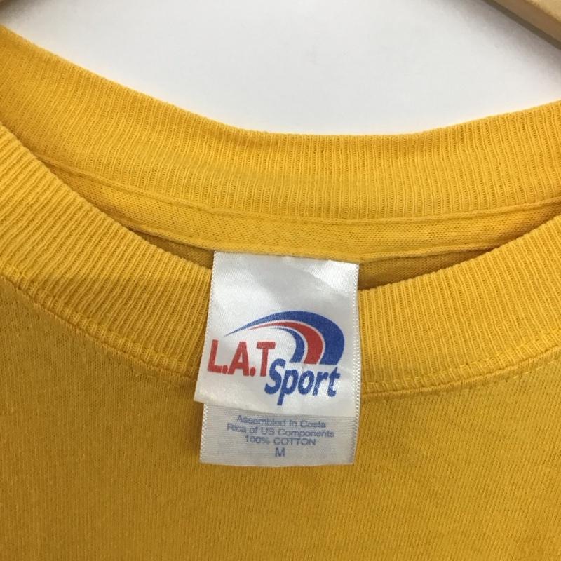 古着 USED Tシャツ 半袖 半袖カットソー プリントTシャツ クルーネックカットソー M ロゴ、文字 黄 / イエロー /  メンズ USED 古着 中古 10148984