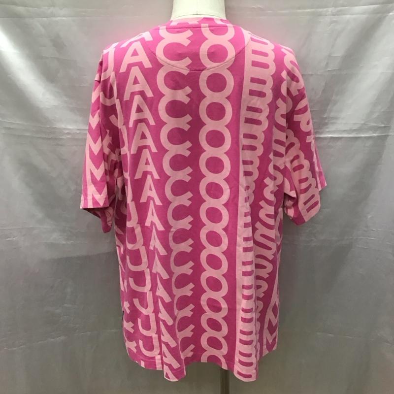 マークジェイコブス MARCJACOBS Tシャツ 半袖 半袖カットソー プリントTシャツ クルーネックカットソー ロゴ、文字 桃 / ピンク /  メンズ USED 古着 中古 10118399