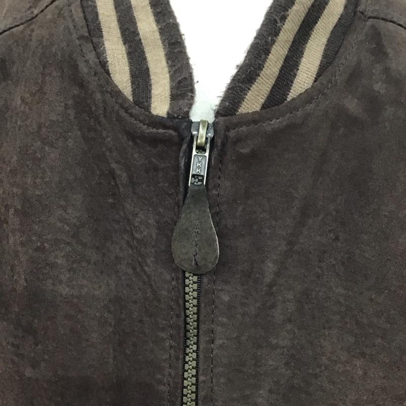 古着 USED ジャケット、上着 ジャケット、ブレザー ジップアップジャケット アウター 古着 M 無地 茶 / ブラウン /  メンズ USED 古着 中古 10124940
