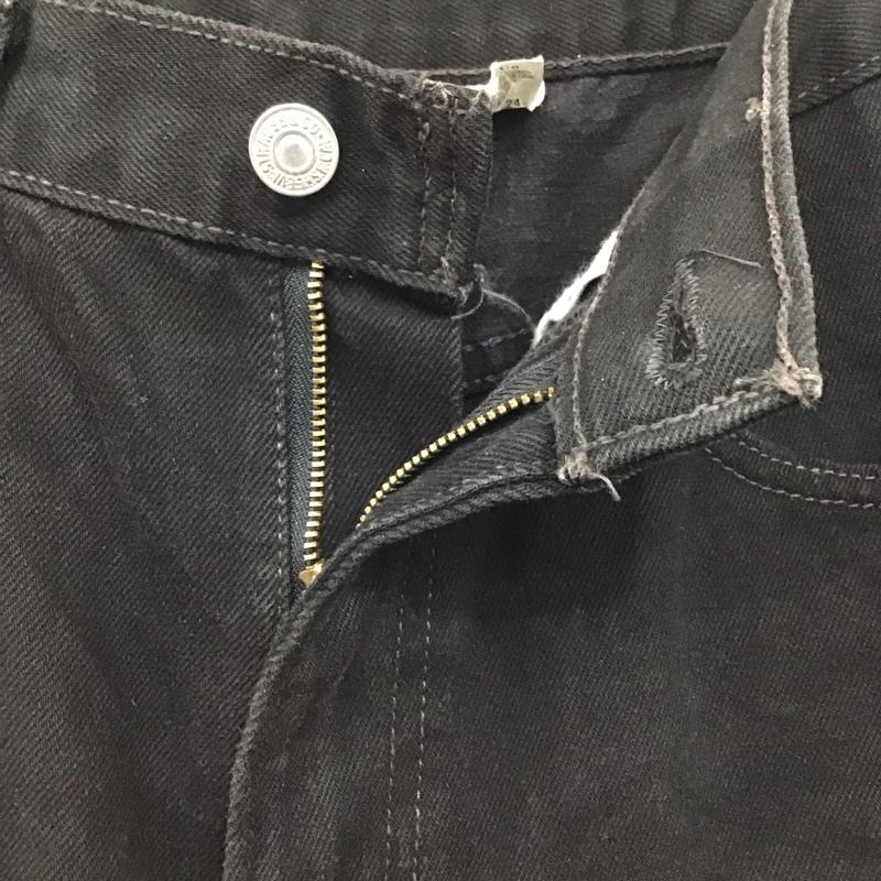 リーバイストラウスアンドコー Levi Strauss & co. パンツ デニム、ジーンズ デニムパンツ ストレートパンツ ワイドパンツ カジュアルパンツ 90s usa製 34 無地 黒 / ブラック /  メンズ USED 古着 中古 10115130