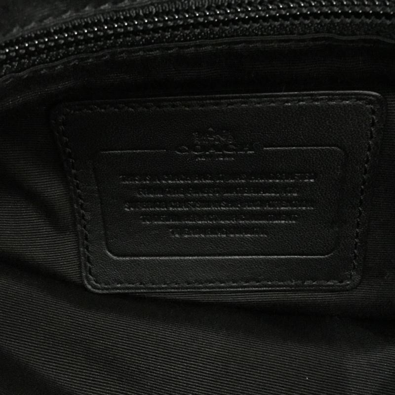 コーチ COACH ショルダーバッグ ショルダーバッグ パンチングレザー ロゴ、文字 黒 / ブラック /  メンズ USED 古着 中古 10144886
