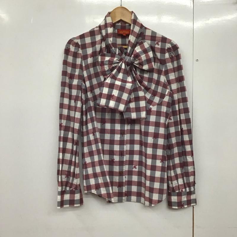 ヴィヴィアン ウエストウッド レッドレーベル Vivienne Westwood red label シャツ、ブラウス 長袖 長袖シャツ チェックシャツ カラーシャツ 3 チェック マルチカラー / マルチカラー /  レディース USED 古着 中古 10142480