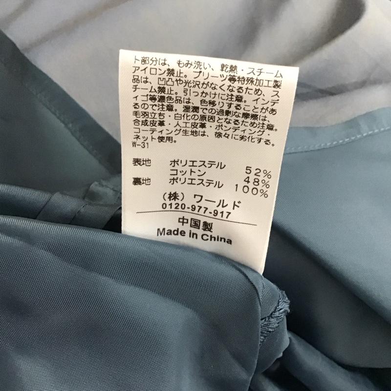 エージーバイアクアガール AGBYAQUAGIRL スカート ロングスカート C12-72017 イリデンスシアーフレアスカート タグ付き M 無地 青 / ブルー /  レディース USED 古着 中古 10115900