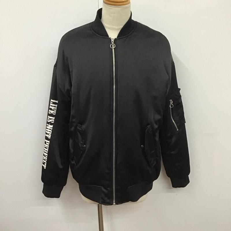 ザラメン ZARA MAN ジャケット、上着 ジャケット、ブレザー ジップアップジャケット ジャンパー ジャケット カジュアルジャケット アウター M 無地 黒 / ブラック /  メンズ USED 古着 中古 10124171