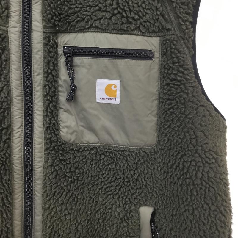 カーハート Carhartt ジャケット、上着 ジャケット、ブレザー ボアフリース　ベスト L 無地 緑 / グリーン /  メンズ USED 古着 中古 10129316