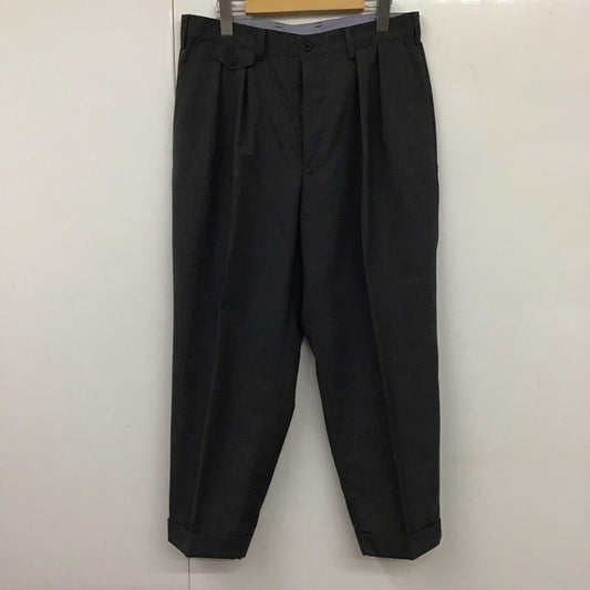 ビームス ジャパン BEAMS JAPAN パンツ スラックス スラックスパンツ ワイドパンツ センタータックパンツ M 無地 灰 / グレー /  メンズ USED 古着 中古 10131475