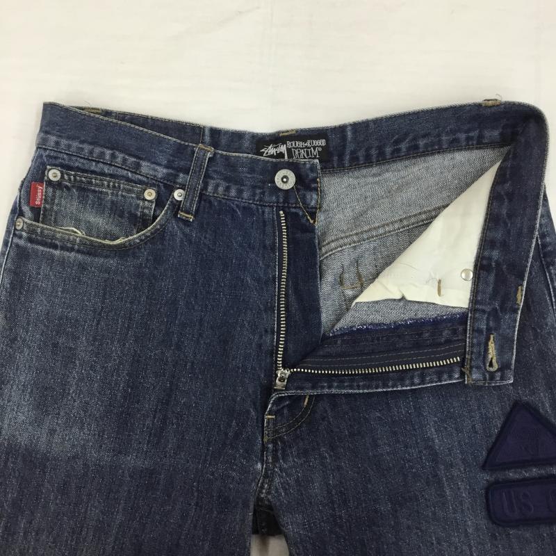 ステューシー STUSSY パンツ デニム、ジーンズ 32インチ ロゴ、文字 インディゴ / インディゴ /  メンズ USED 古着 中古 10143566