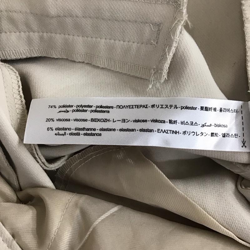 ザラ ZARA パンツ スラックス スラックスパンツ ワイドパンツ カジュアルパンツ センタータックパンツ M 無地 ベージュ / ベージュ /  レディース USED 古着 中古 10115182