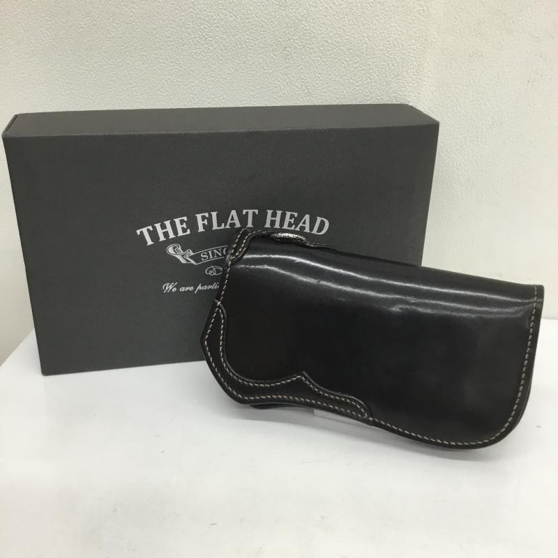 フラットヘッド The Flat Head 財布 長財布 コードバン レザー ロングウォレット 黒 / ブラック /  メンズ USED 古着 中古 10108212