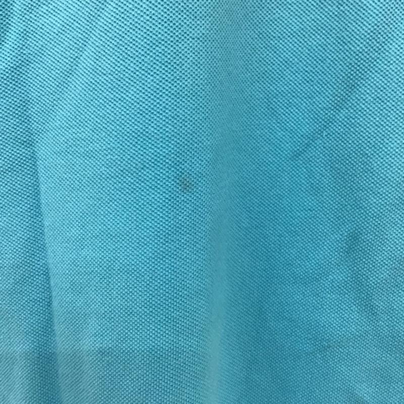 ポロバイラルフローレン Polo by RALPH LAUREN ポロシャツ 半袖 半袖ポロシャツ カラーシャツ 半袖カットソー L ロゴ、文字 水色 / ライトブルー /  メンズ USED 古着 中古 10112148