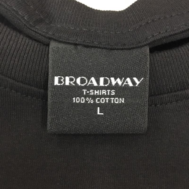 古着 USED Tシャツ 半袖 半袖カットソー プリントTシャツ クルーネックカットソー L プリント 黒 / ブラック /  メンズ USED 古着 中古 10108360