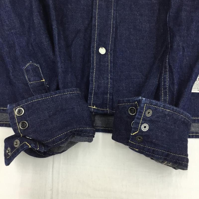 ネイキッドサン naked sun シャツ、ブラウス 長袖 M 無地 インディゴ / インディゴ /  メンズ USED 古着 中古 10138268