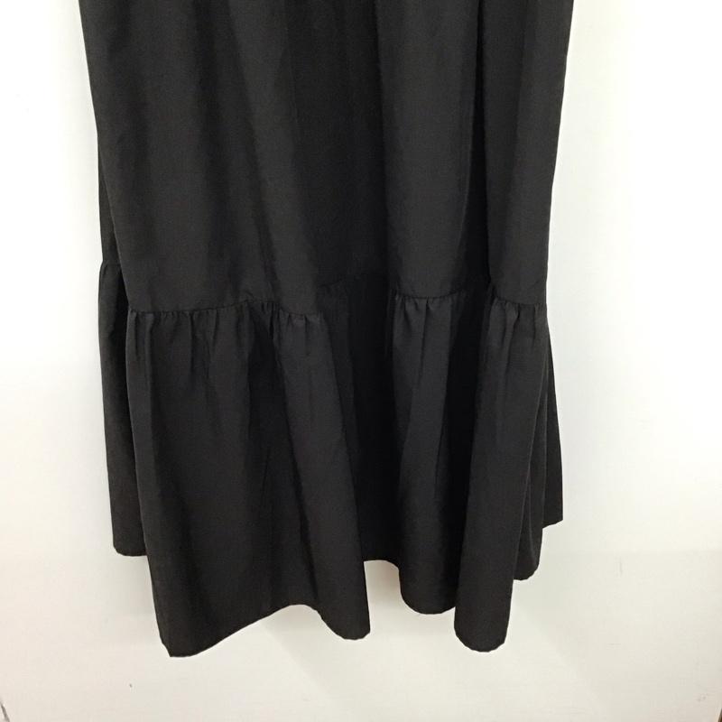 ザラ ZARA ワンピース ロングスカート キャミソールロングワンピース フレアスカート XS 無地 黒 / ブラック /  レディース USED 古着 中古 10136028