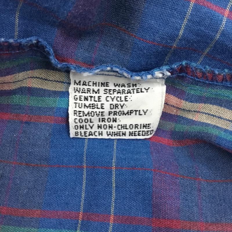 ウ゛ァンヒューゼン VANHEUSEN シャツ、ブラウス 長袖 ボタンダウン M チェック マルチカラー / マルチカラー /  メンズ USED 古着 中古 10109623