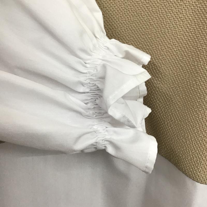 ザラ ZARA カットソー 長袖 タグ付 XL 無地 白 / ホワイト / X ベージュ / ベージュ /  レディース USED 古着 中古 10150062