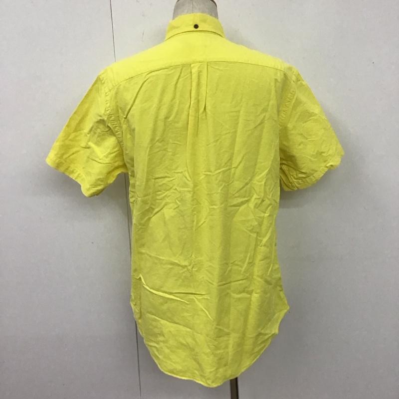ラルフローレン RALPHLAUREN シャツ、ブラウス 半袖 ボタンダウンシャツ L 無地 黄 / イエロー /  メンズ USED 古着 中古 10107902