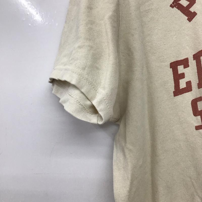 デラックスウエア DELUXEWARE Tシャツ 半袖 L プリント X ロゴ、文字 アイボリー / アイボリー /  メンズ USED 古着 中古 10145664
