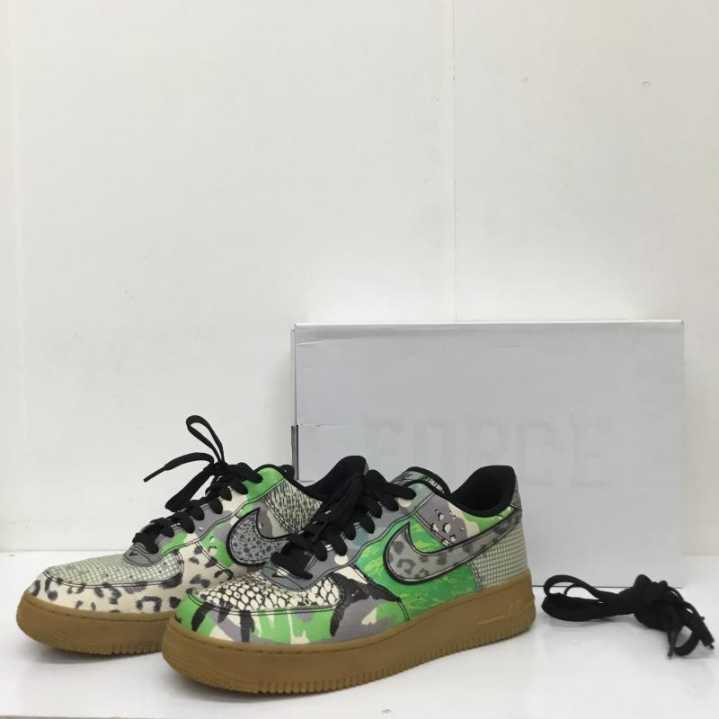 ナイキ NIKE スニーカー スニーカー AIRFORCE1 07QS CT8441002 27.0cm アニマル柄 緑 / グリーン /  メンズ USED 古着 中古 10110130