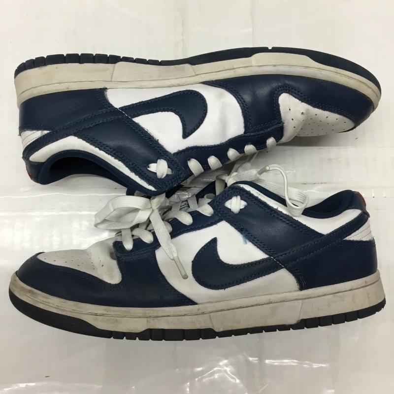 ナイキ NIKE スニーカー スニーカー DD1391 400 DUNK LOW RETRO 27.5cm 箱有 27.5cm ロゴ、文字 白 / ホワイト / X 紺 / ネイビー /  メンズ USED 古着 中古 10110492