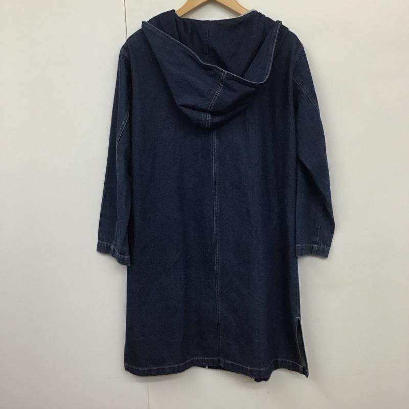 エヘカソポ ehka sopo コート コート一般 デニム M 無地 インディゴ / インディゴ /  レディース USED 古着 中古 10130428
